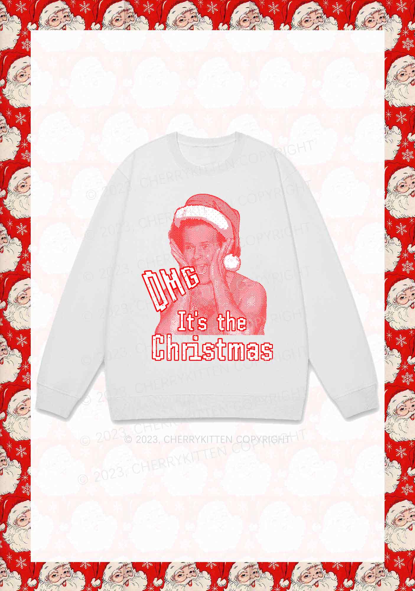 OMG It's The Christmas Y2K Sweatshirt Cherrykitten