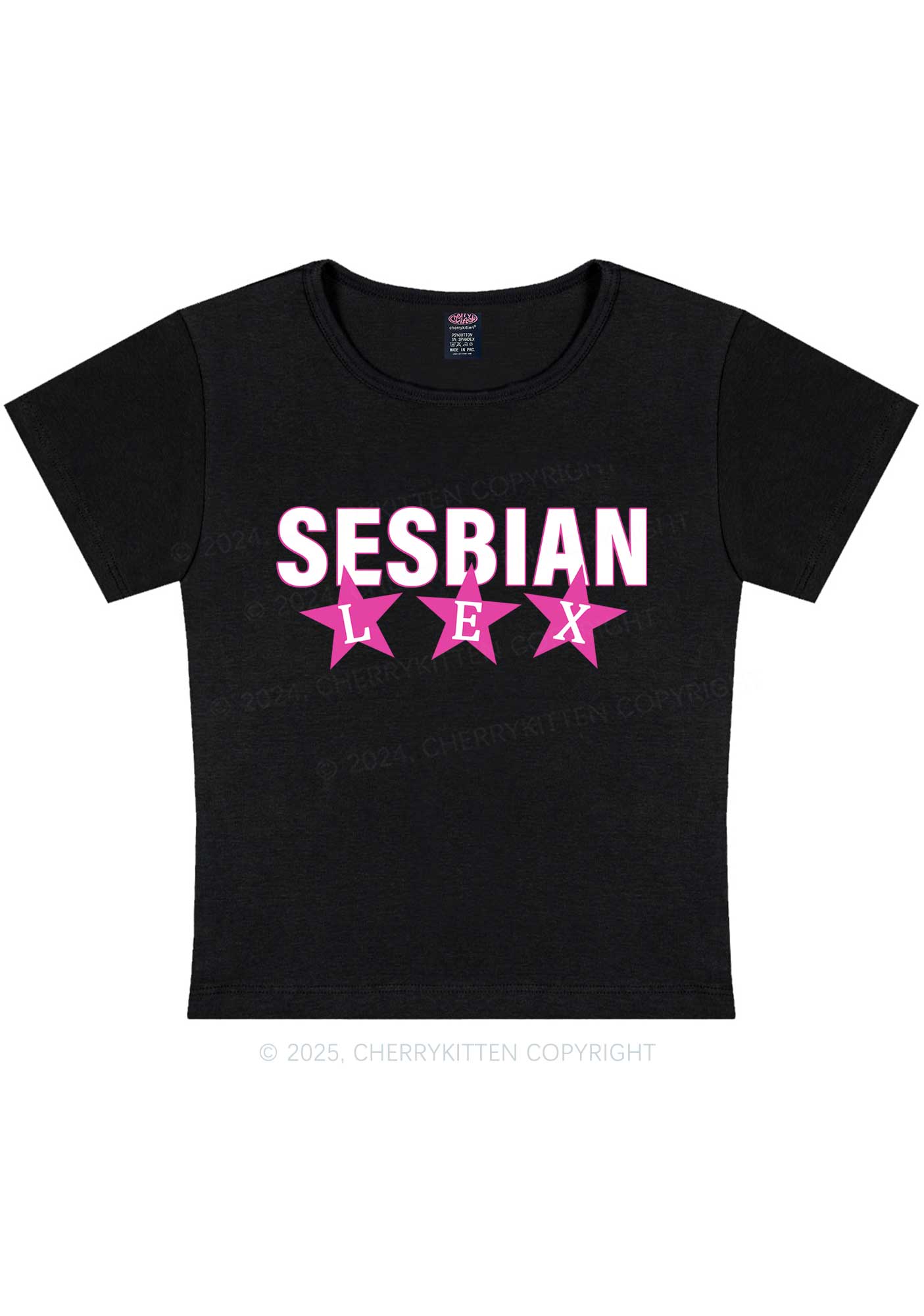 Sesbian Lex Y2K Baby Tee Cherrykitten