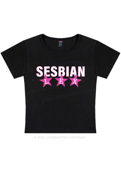 Sesbian Lex Y2K Baby Tee Cherrykitten