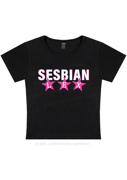 Sesbian Lex Y2K Baby Tee Cherrykitten
