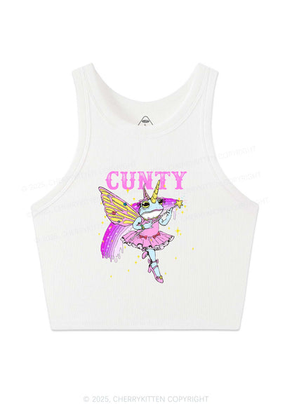 Cxxty Fairy Frog Y2K Crop Tank Top Cherrykitten