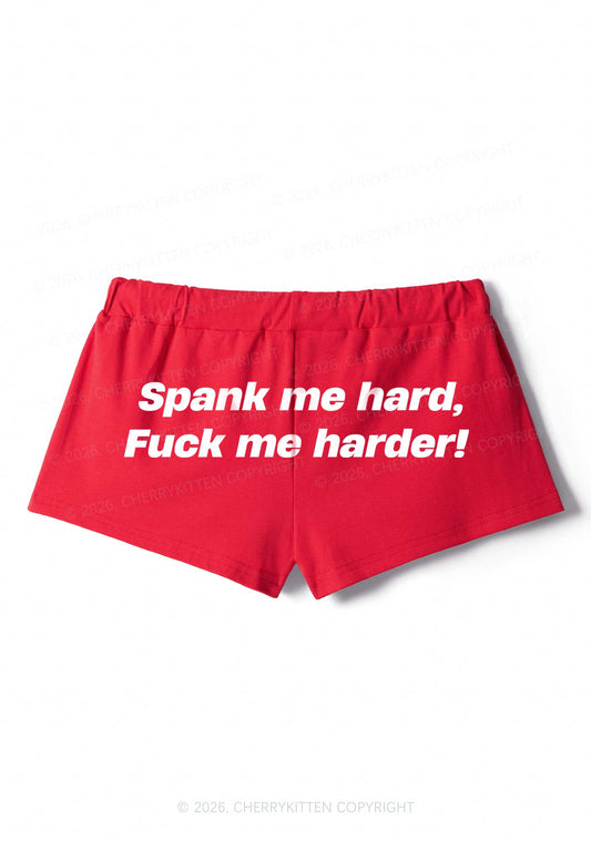 Spank Me Hard Y2K Drawstring Mini Shorts Cherrykitten