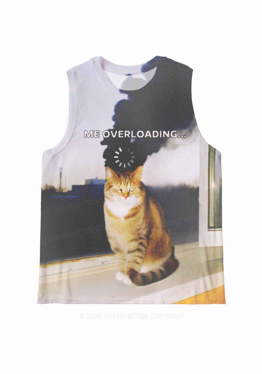 The Overloading Cat Y2K Mesh Muscle Tank Cherrykitten