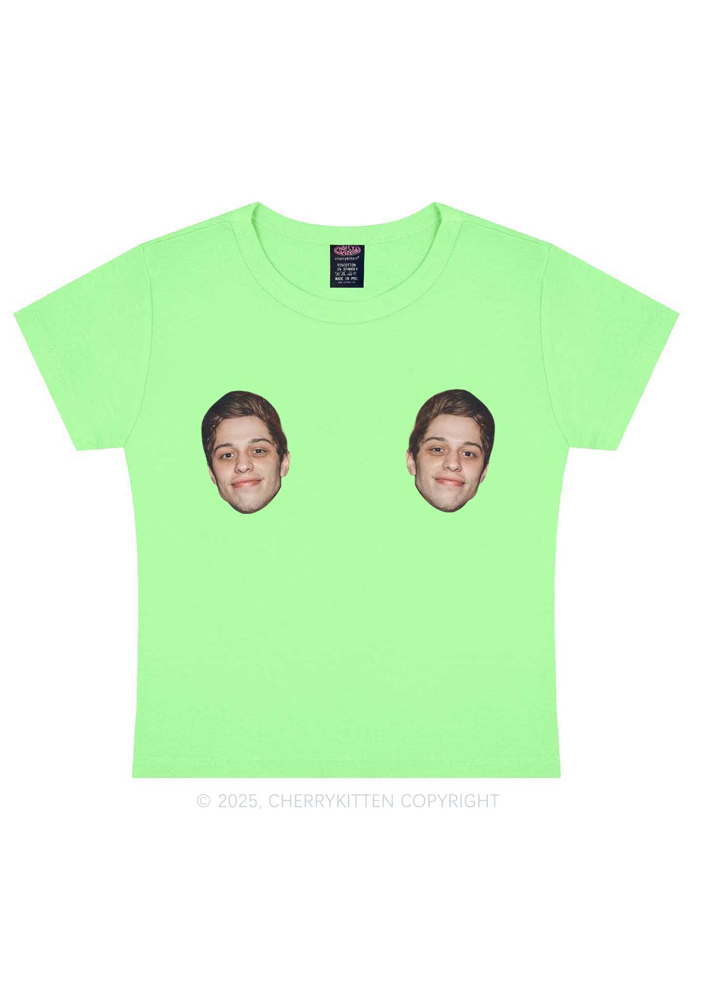 Custom Double Face Y2K Baby Tee Cherrykitten