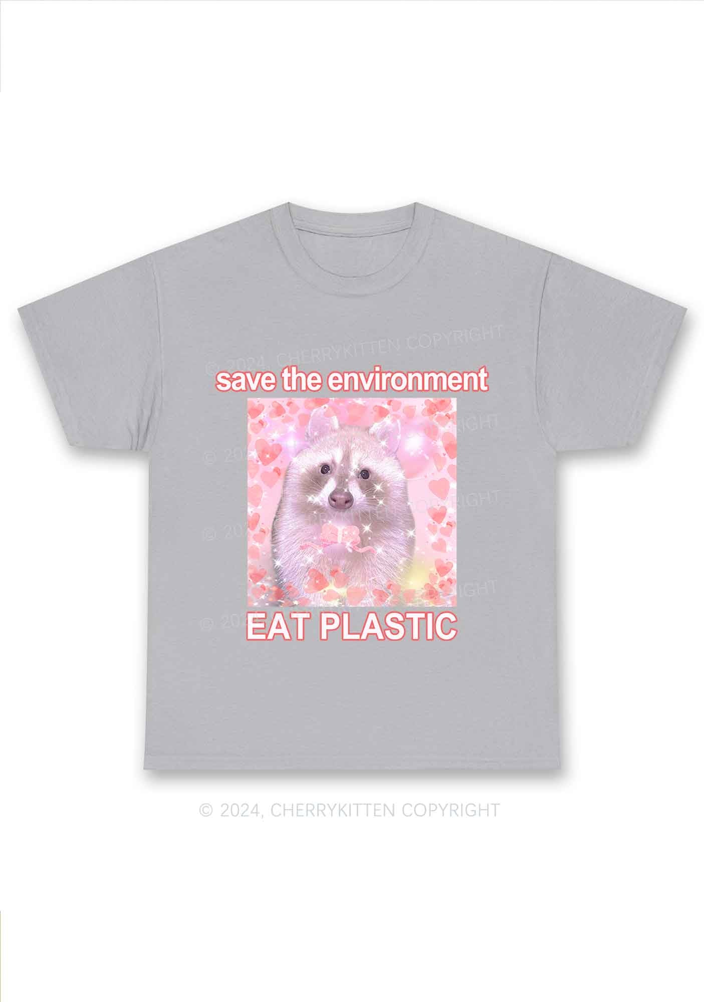 Save The Environment Y2K Chunky Shirt Cherrykitten