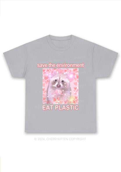 Save The Environment Y2K Chunky Shirt Cherrykitten