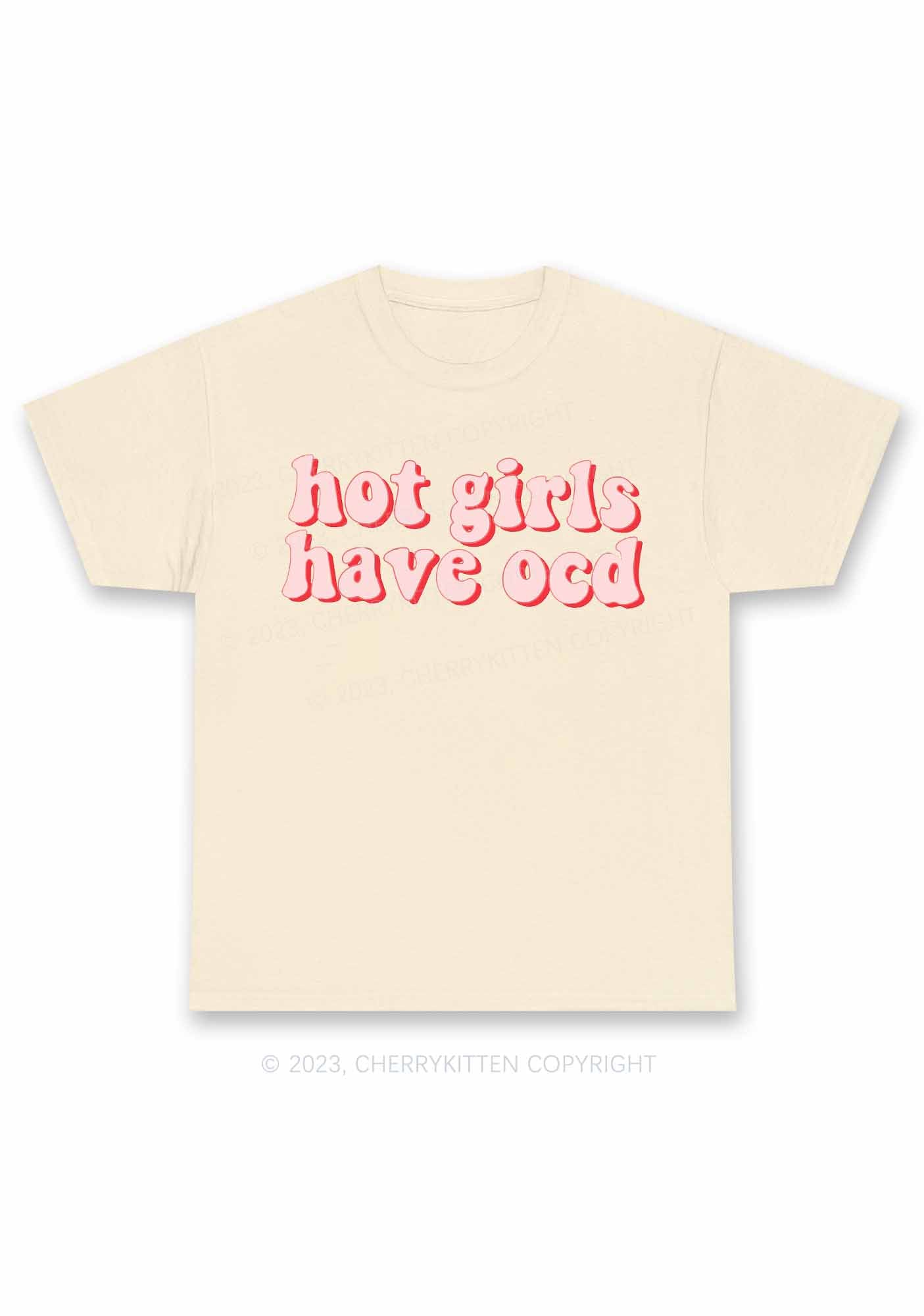 Hot Girls Have OCD Y2K Chunky Shirt Cherrykitten