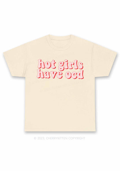 Hot Girls Have OCD Y2K Chunky Shirt Cherrykitten