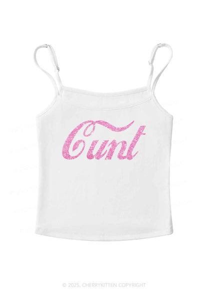 Glitter Special Cxxt Y2K Spaghetti Strap Cami Cherrykitten