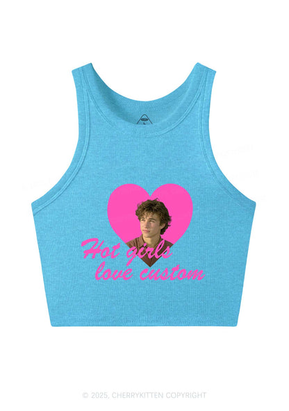 Hot Girl Custom Love Y2K Crop Tank Top Cherrykitten