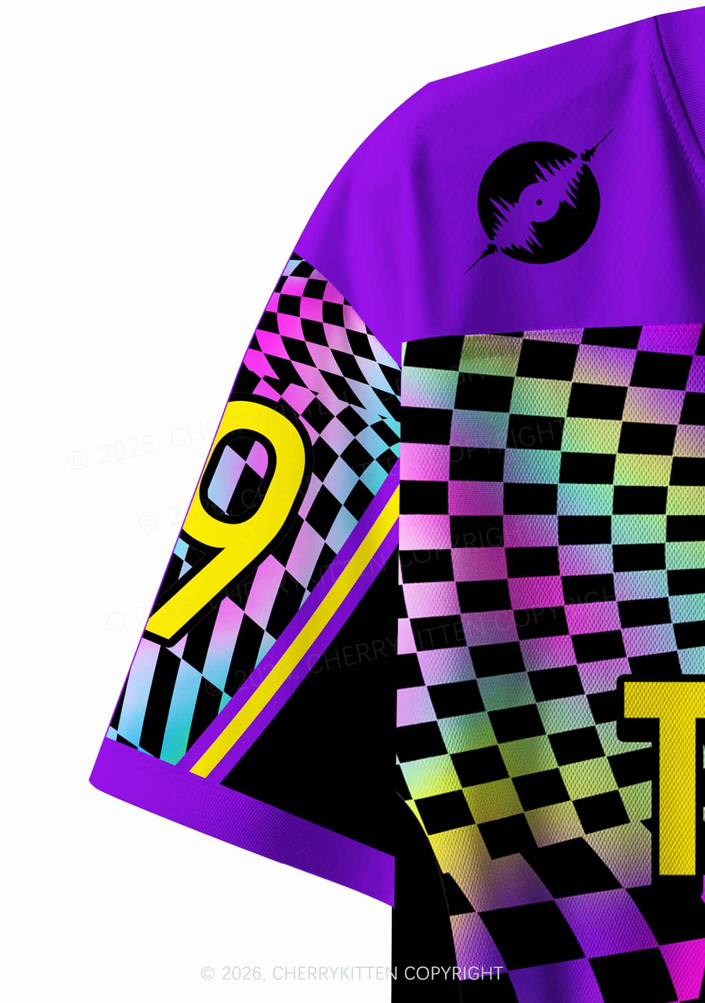 Play Techno At My Funeral Y2K Crop Sport Jersey Shirts Cherrykitten