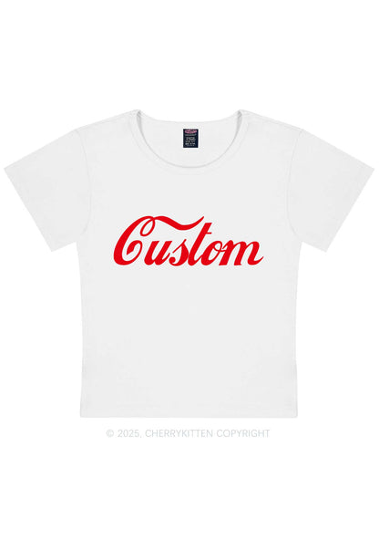 Custom Cola Y2K Baby Tee Cherrykitten