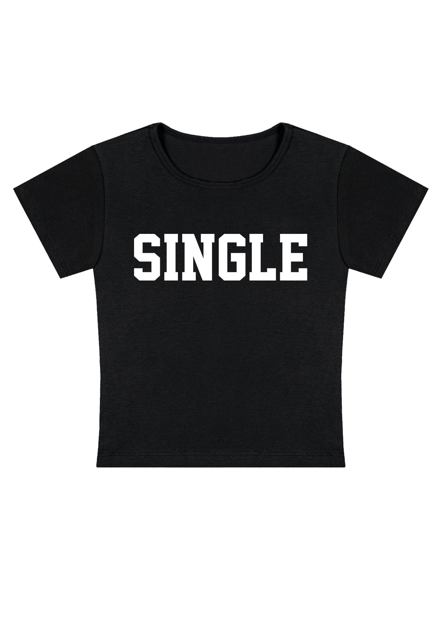 Curvy Just Single Baby Tee