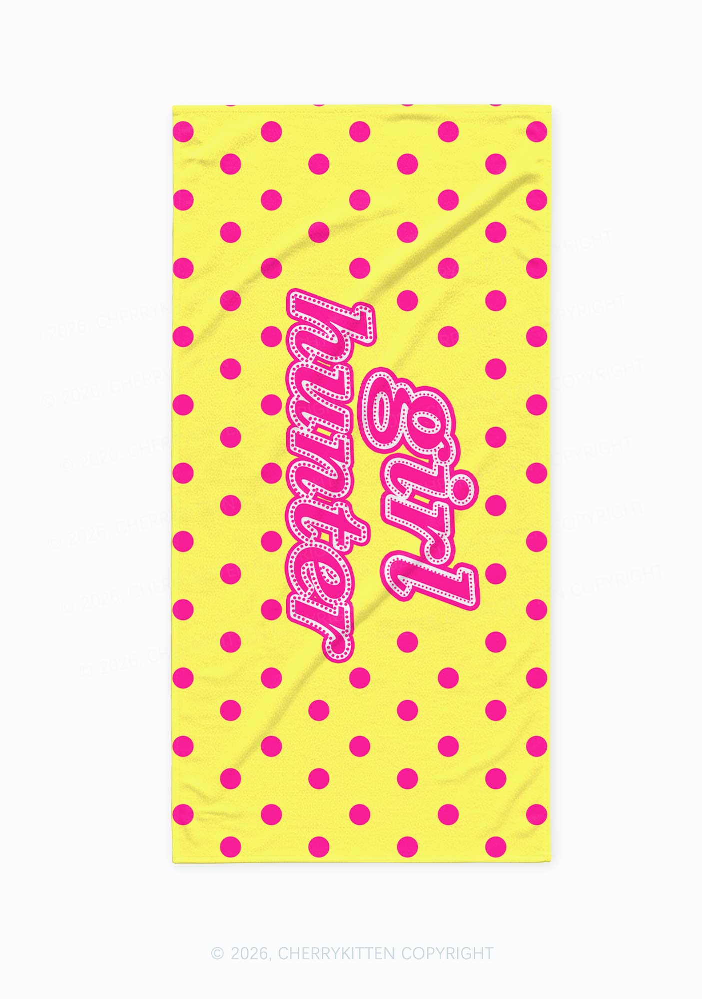 Girl Hunter Dots Pride Y2K Beach Towel Cherrykitten