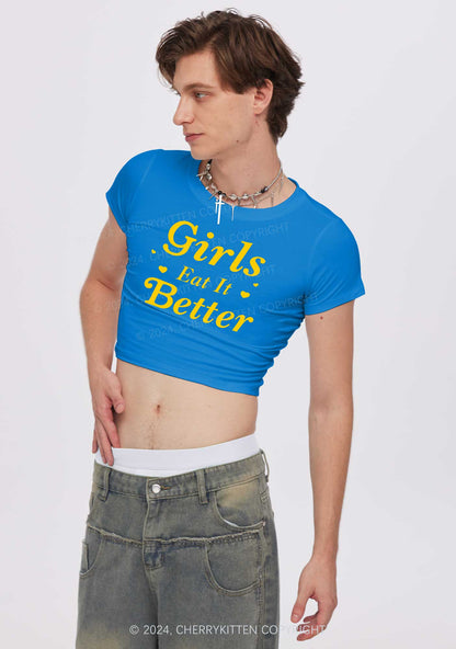 Girls Eat Better Y2K Baby Tee Cherrykitten