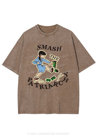 Smash The Patriarchy Y2K Washed Tee Cherrykitten