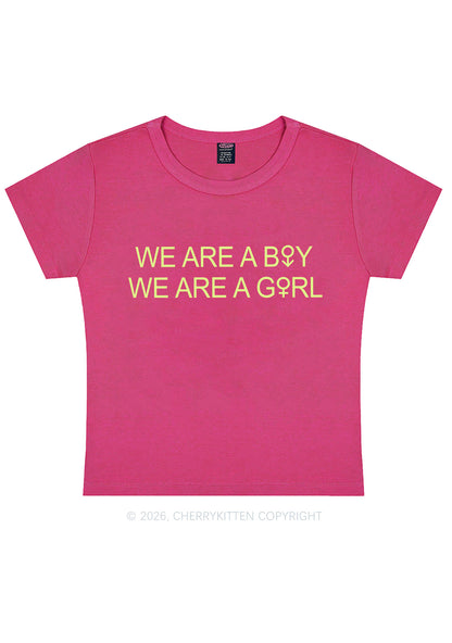 We Are A Boy Pride Y2K Baby Tee Cherrykitten