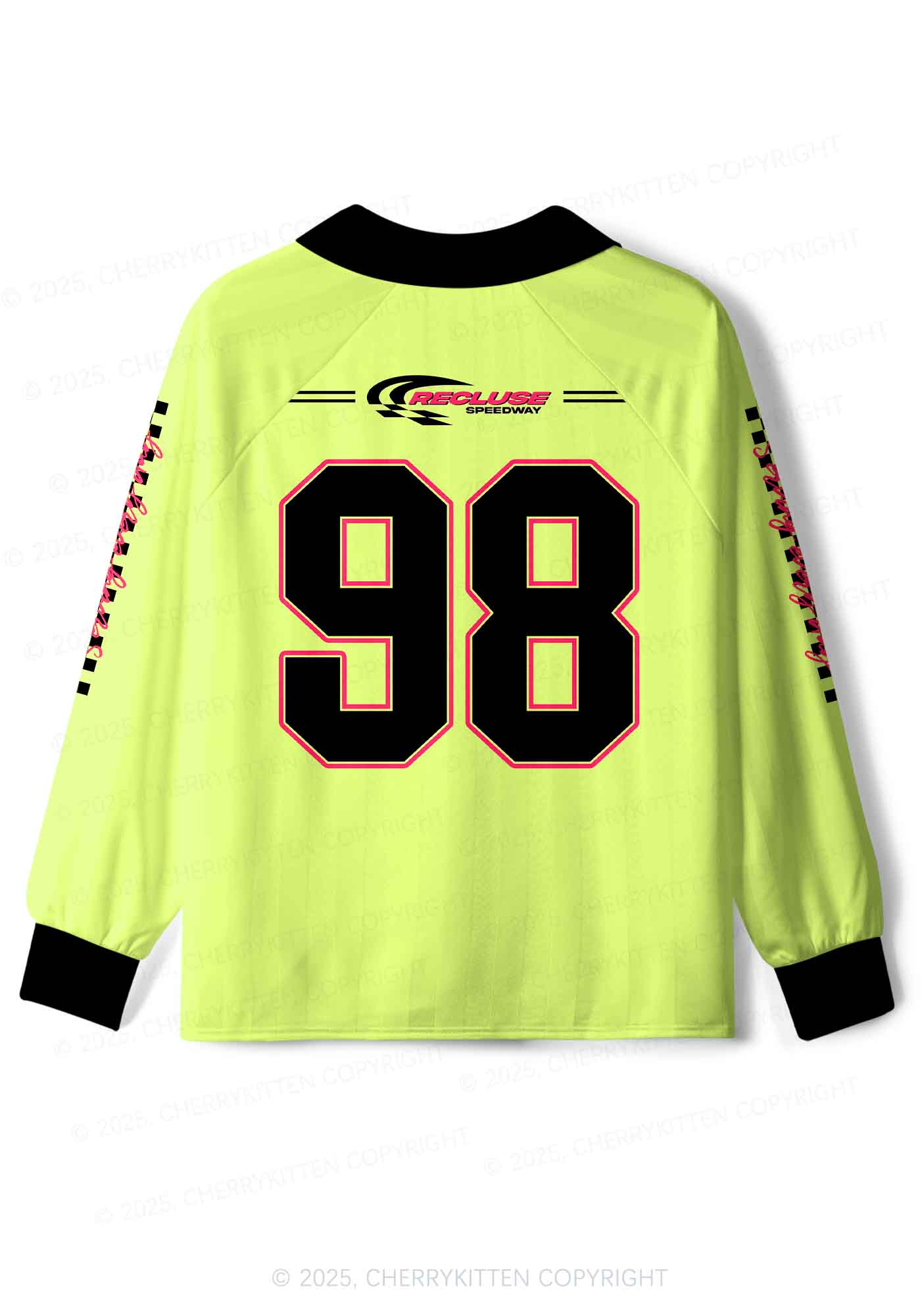 Custom Yellow Cxxt Y2K Sport Long Sleeve Jersey Shirts Cherrykitten