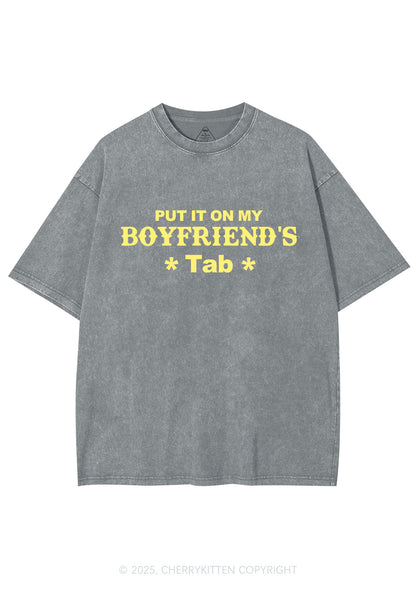 Boyfriends Tab Y2K Shirts Washed Tee Cherrykitten