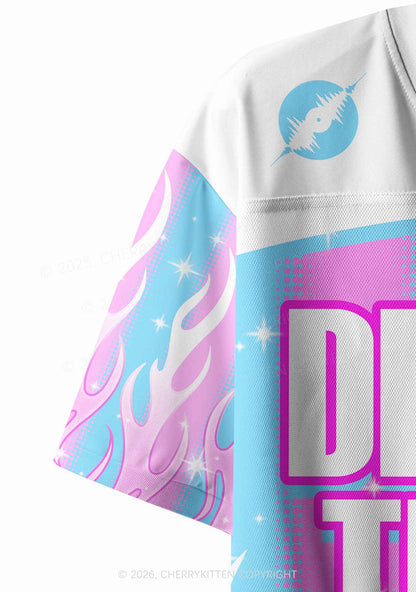 Dibs On The DJ Y2K Crop Sport Jersey Shirts Cherrykitten