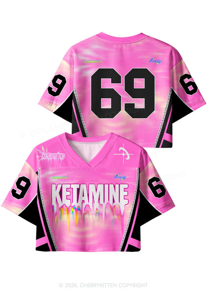 Drip Kxxamine Y2K Crop Sport Jersey Shirts Cherrykitten