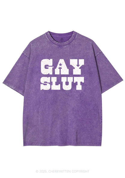 Gay Slxt Pride Y2K Shirts Washed Tee Cherrykitten