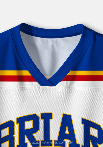 Retro White Hockey Team JL Y2K Crop Sport Jersey Shirts Cherrykitten