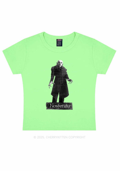 Halloween Male Vampire Y2K Baby Tee Cherrykitten