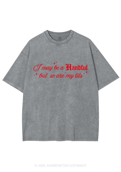 Handful Txts Valentine's Day Y2K Shirts Washed Tee Cherrykitten