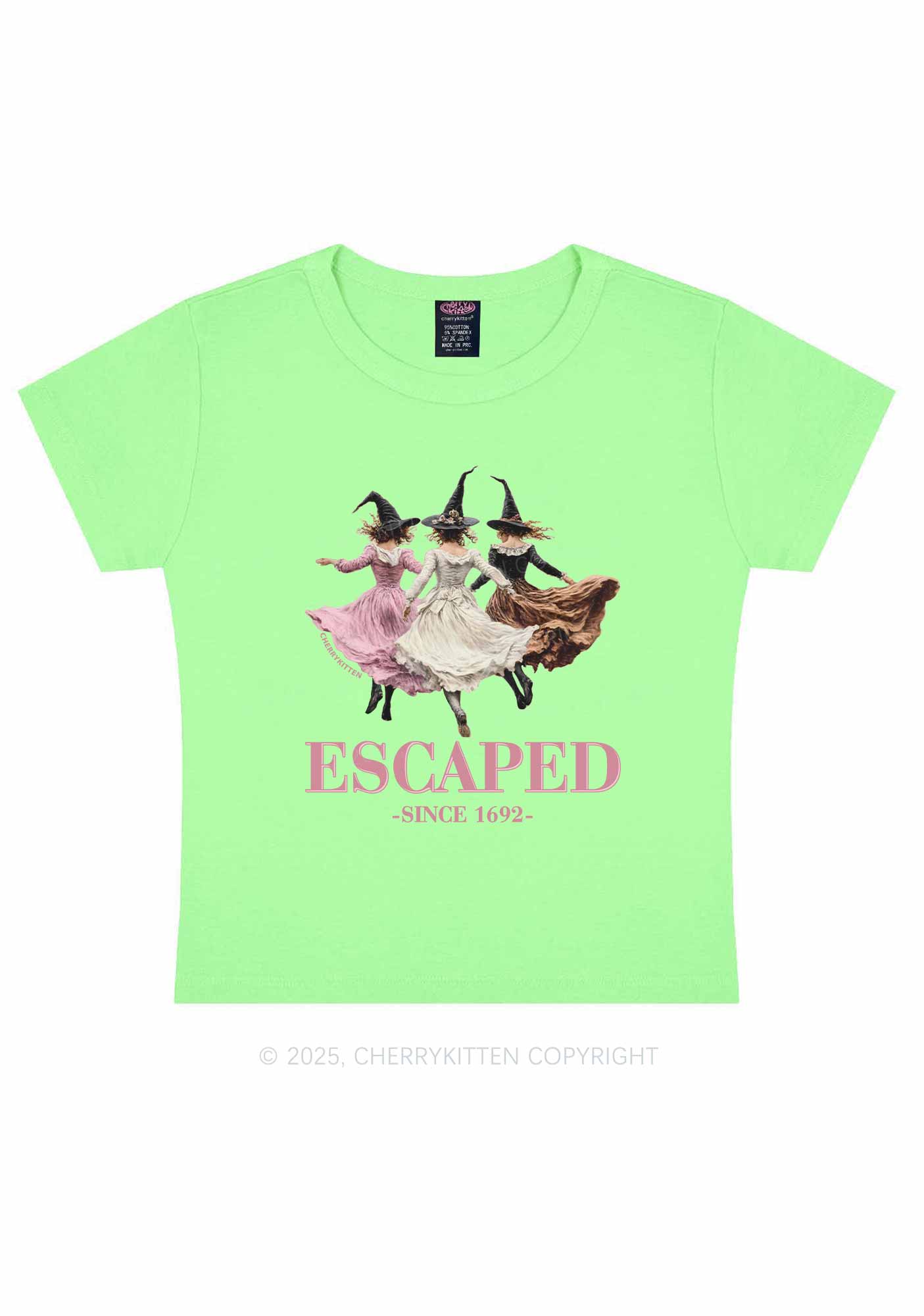 Halloween Escaped Skirts Witches Y2K Baby Tee Cherrykitten