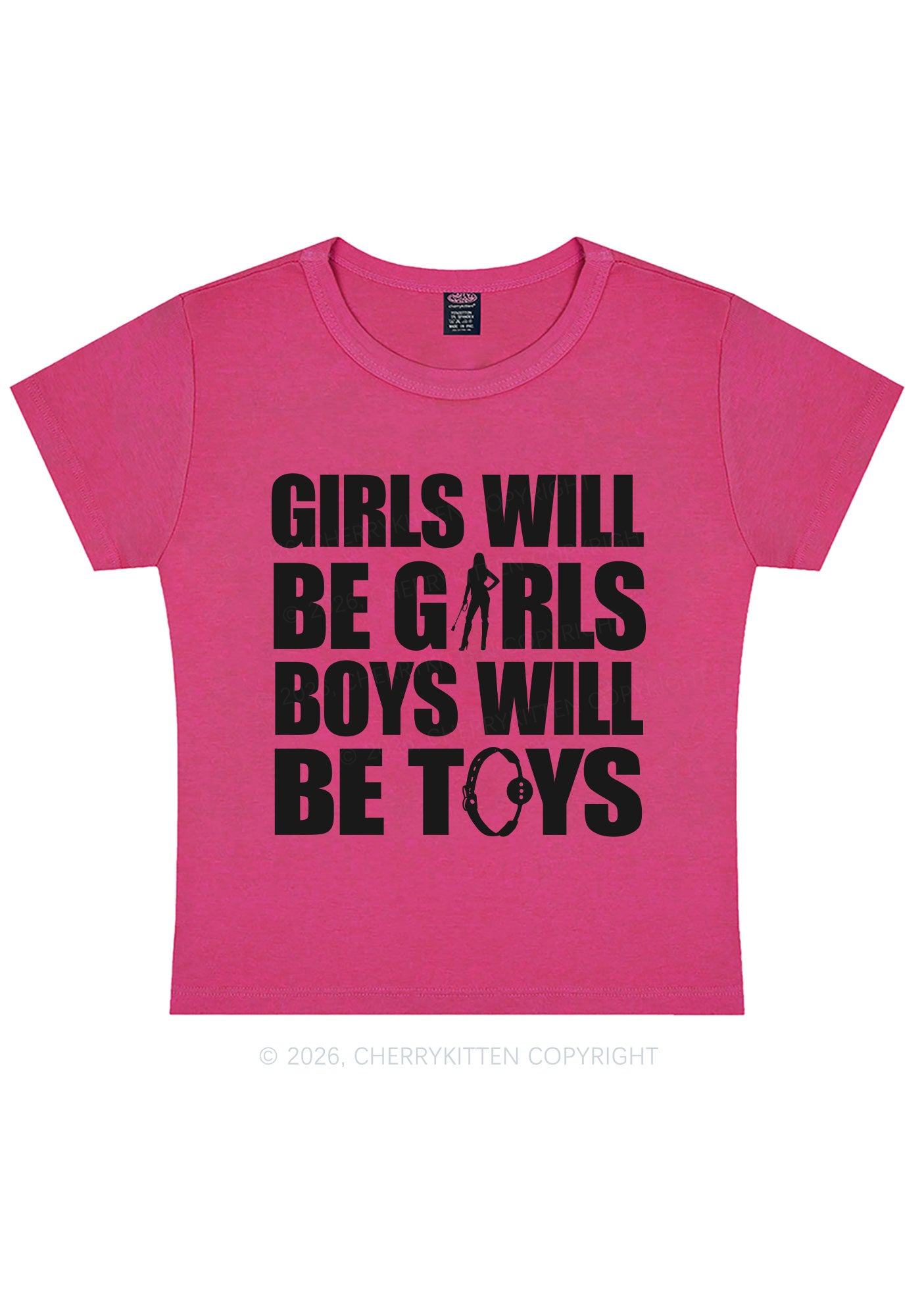 Girls Toys Y2K Baby Tee Cherrykitten