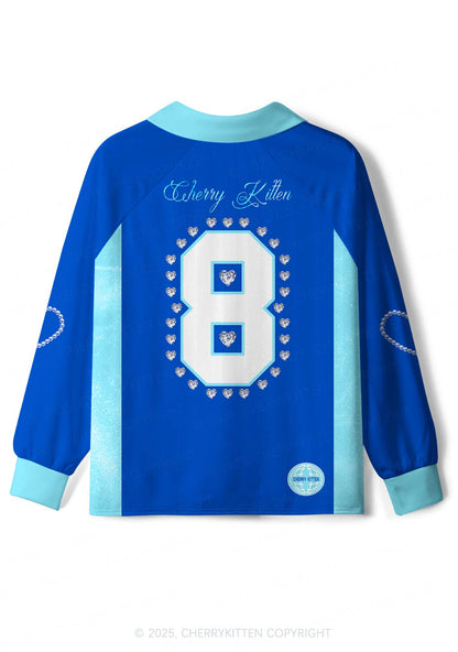 Thot Daughter Y2K Sport Long Sleeve Jersey Shirts Cherrykitten