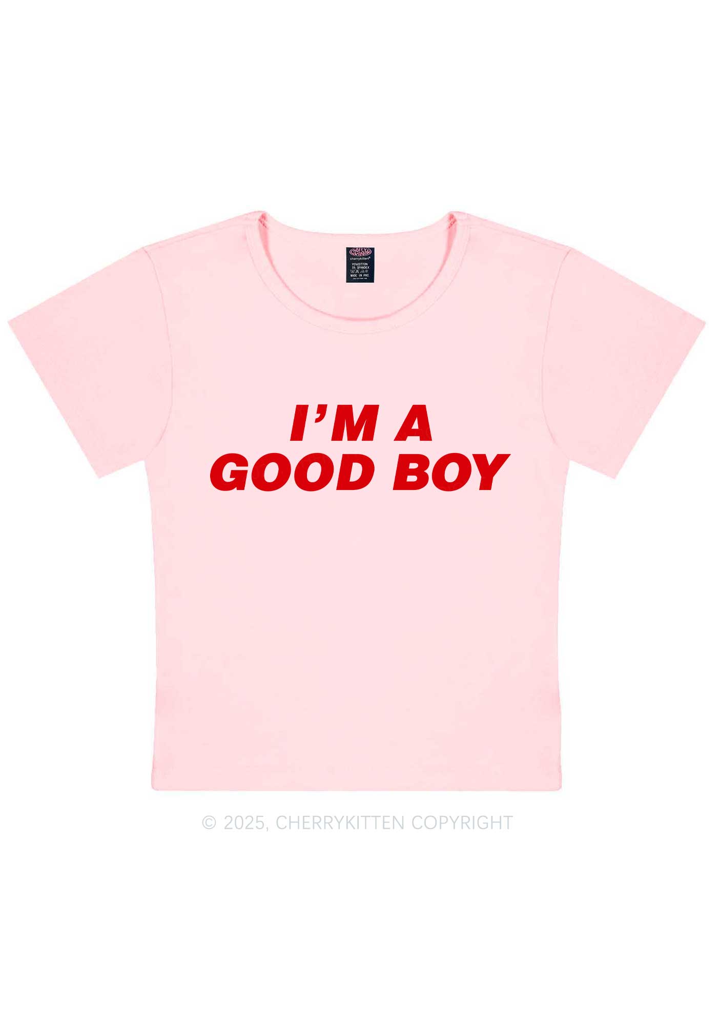 Im A Good Boy Y2K Baby Tee Cherrykitten