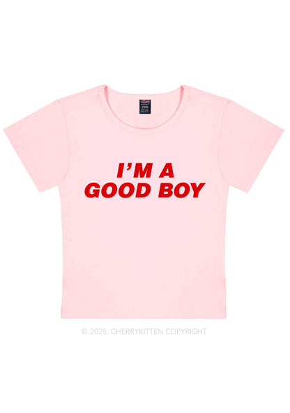 Im A Good Boy Y2K Baby Tee Cherrykitten