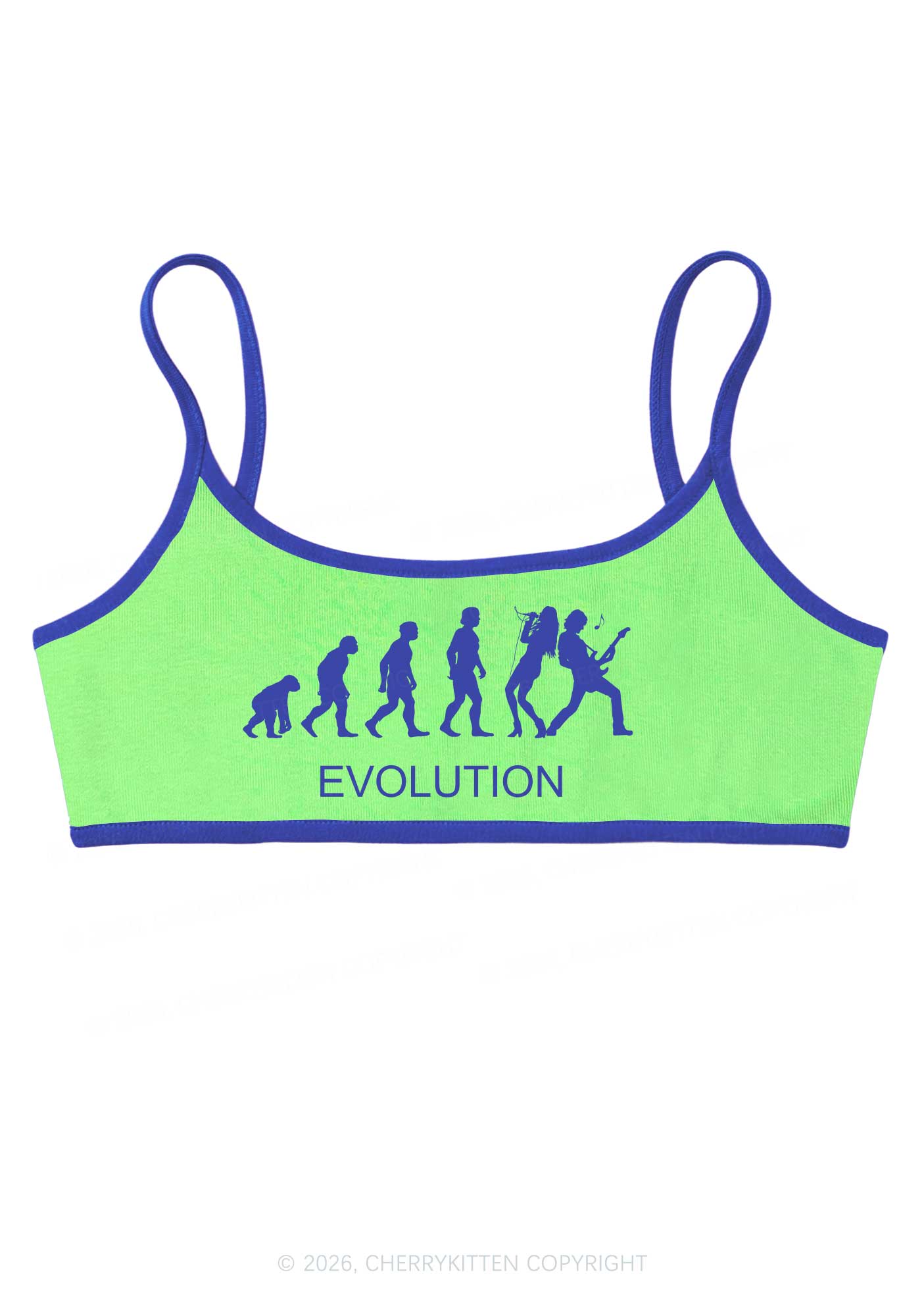 Evolution Rock Band Y2K Super Crop Cami Cherrykitten