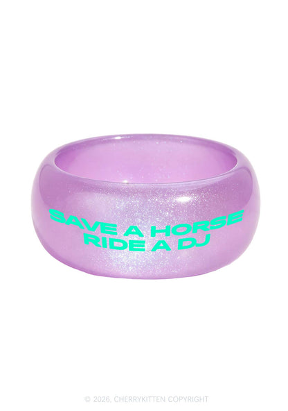 Ride A Dj Y2K Cuff Bangle Cherrykitten