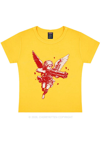 Rebel Cupid Valentine's Day Y2K Baby Tee Cherrykitten