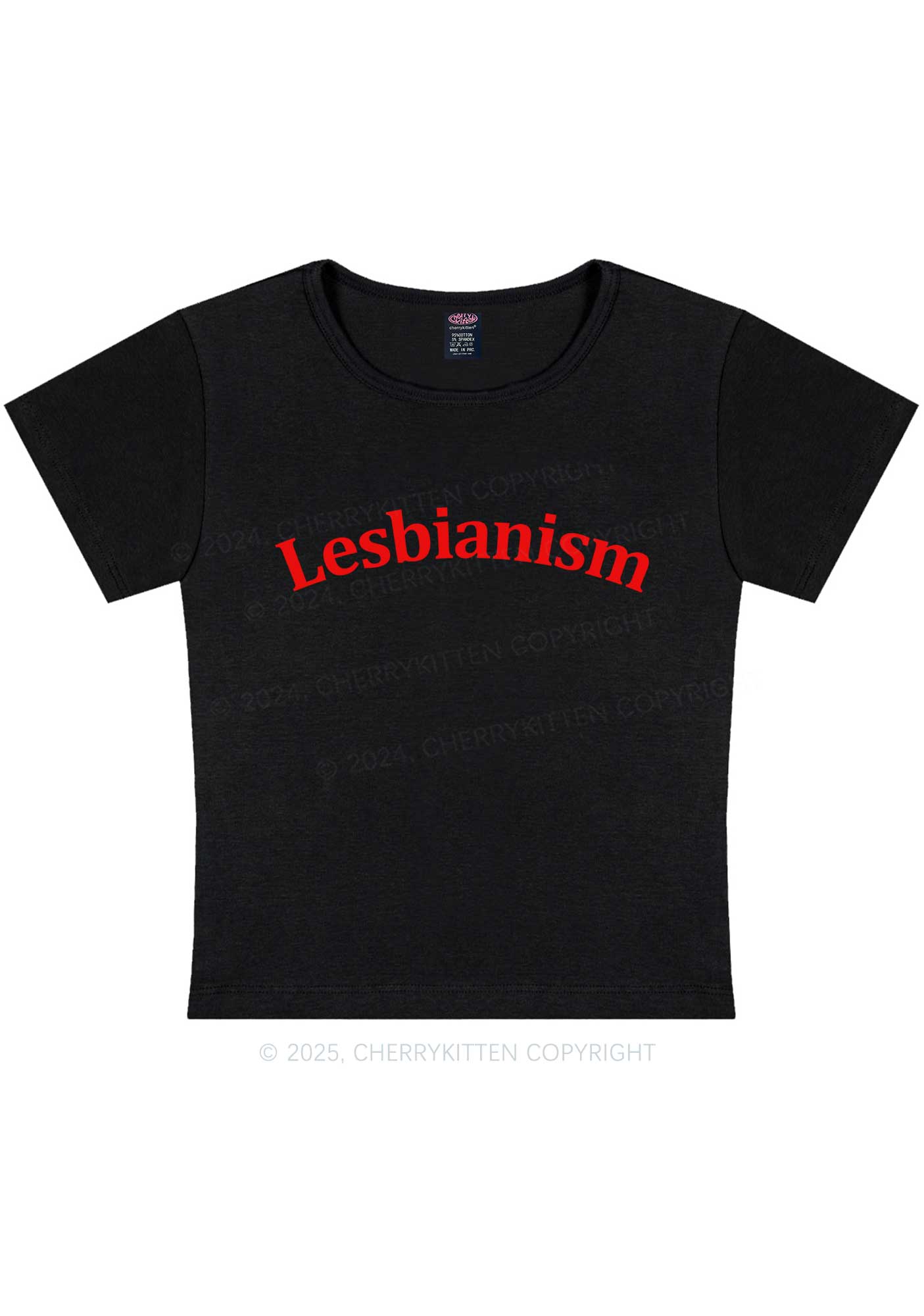 Lesbianism Y2K Baby Tee Cherrykitten