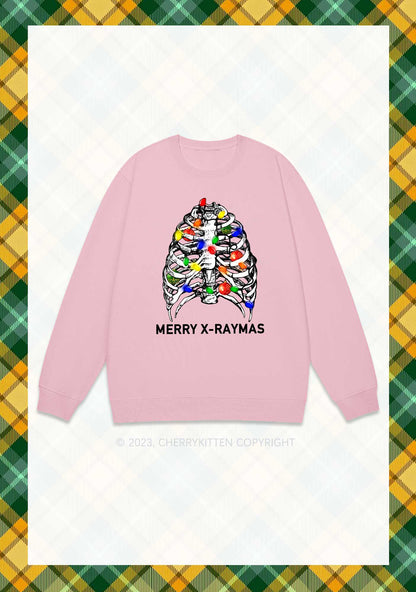 Merry X-Raymas Christmas Y2K Sweatshirt Cherrykitten