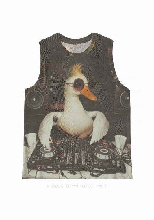 Sunglasses DJ Duck Y2K Mesh Muscle Tank Cherrykitten