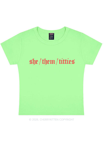 She Them Txtties Pride Y2K Baby Tee Cherrykitten