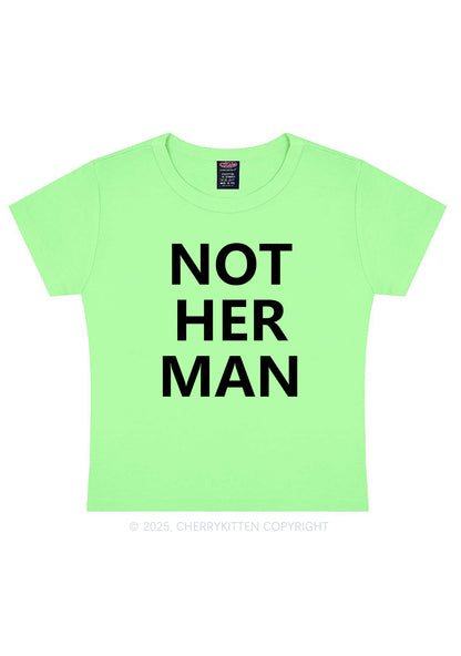 Not Her Man Y2K Baby Tee Cherrykitten