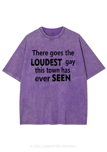 The Loudest Gay Y2K Shirts Washed Tee Cherrykitten