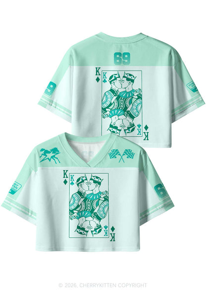 Gay King Pride Y2K Crop Sport Jersey Shirts Cherrykitten