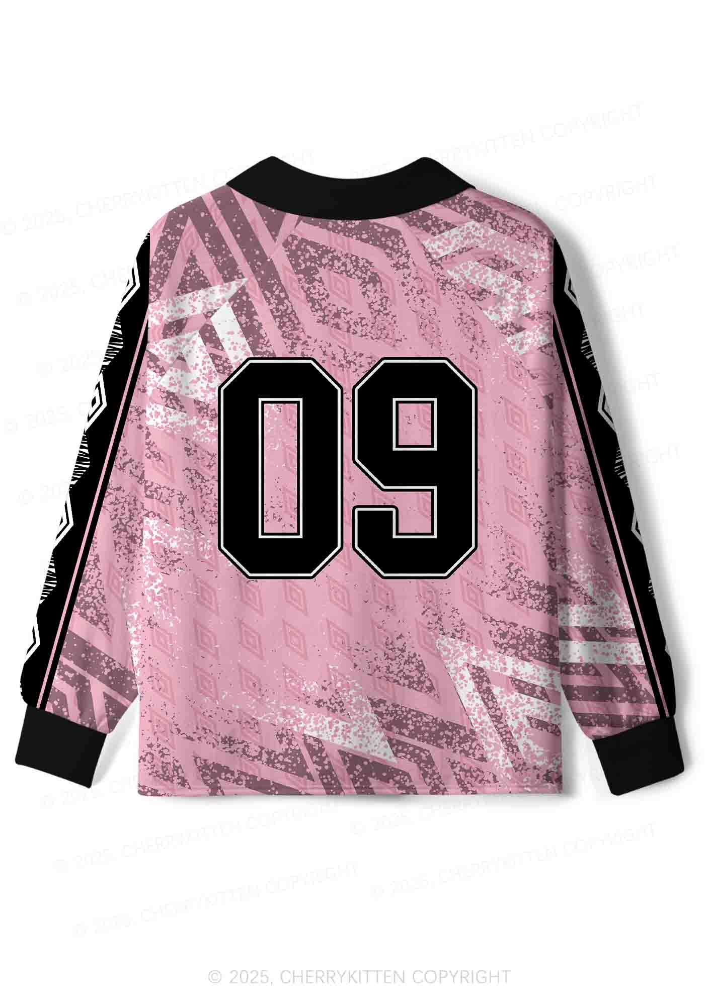 Custom Pink Yes Daddy Y2K Sport Long Sleeve Jersey Shirts Cherrykitten