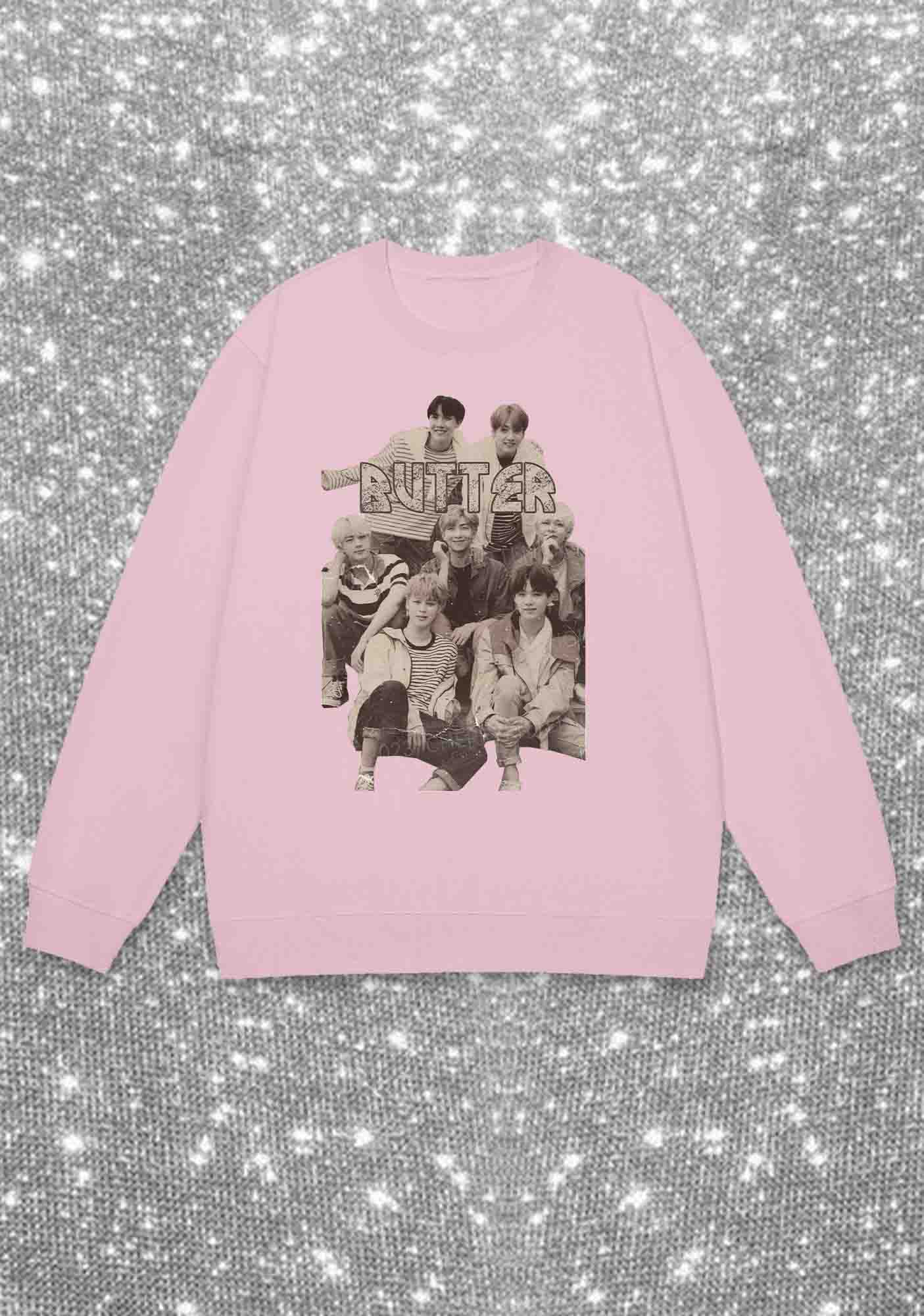 Vintage Butter Bangtan Kpop Y2K Sweatshirt Cherrykitten