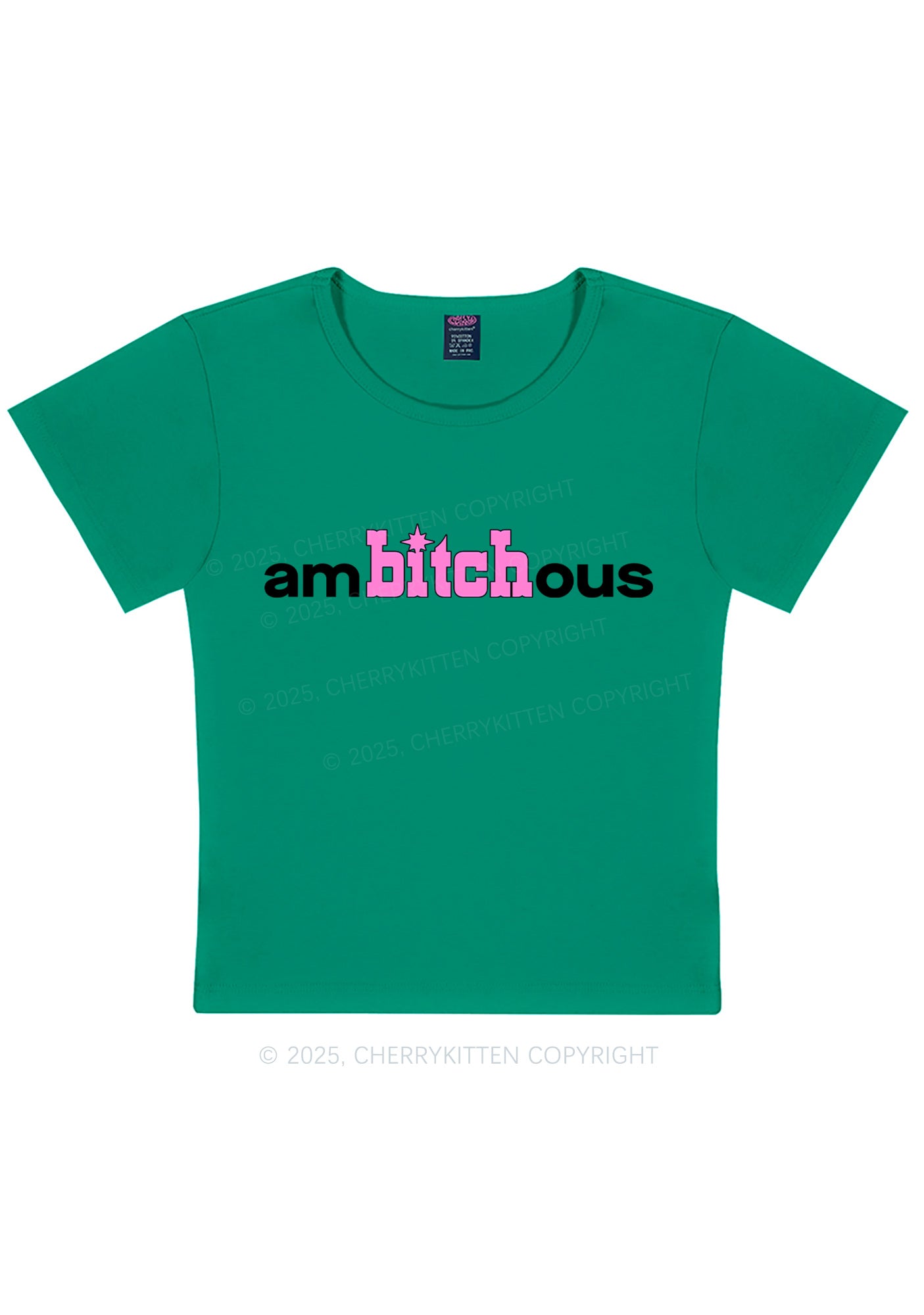Ambxxchous Y2K Baby Tee Cherrykitten