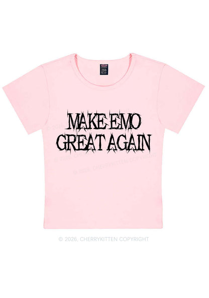 Make Emo Great Again Y2K Baby Tee Cherrykitten