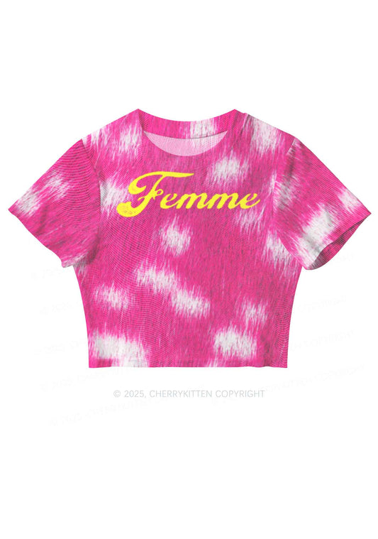 Femme And Rosy Fur 2K Mesh Crop Top Cherrykitten