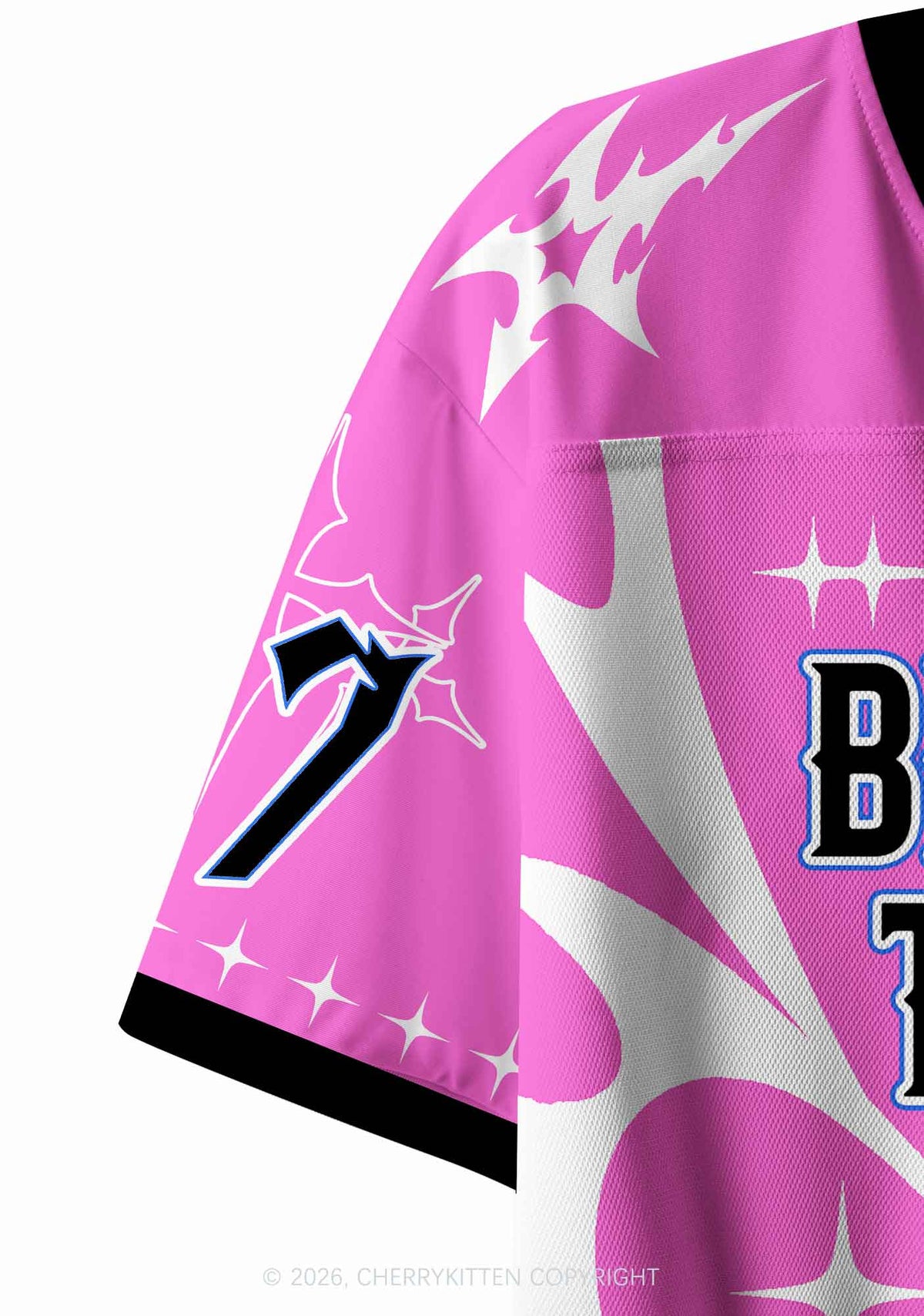 Better Late Than Ugly Y2K Crop Sport Jersey Shirts Cherrykitten